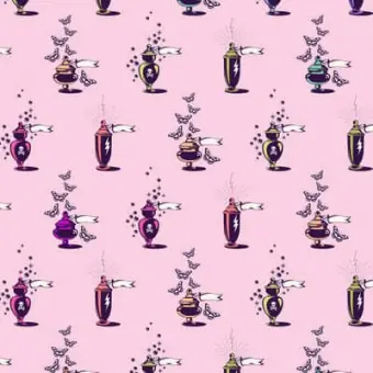 Nightshade Nerium Apothecary – Nightshade Deja Vu Tula Pink Designerstoffe – FreeSpirit Patchworkstoffe Neuheit