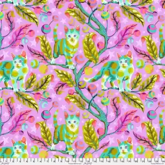 Electroberry Club Kitty – Tabby Road Deja Vu by Tula Pink Katzenstoff Kostenfreie Lieferung