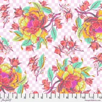 Lunar Peony for your Thoughts – Untamed Tula Pink Designerstoff – FreeSpirit Patchworkstoffe Billig