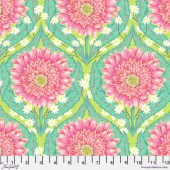 Moonbeam Daisy and Confused Blumenstoff – Untamed Tula Pink Designerstoff – FreeSpirit Patchworkstoffe Rabatt