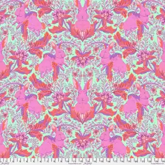 Limited Edition Blossom Hoppy Go Lucky Häschen – Tula Pink’s 50th Collection Designerstoffe – FreeSpirit Patchworkstoffe – Full Moon Forest II