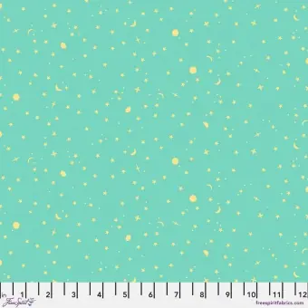 Seaglass Space Sprinkles Sternchenstoff – Tula Pink’s 50th Collection Designerstoffe – FreeSpirit Patchworkstoffe – Full Moon Forest II Preiswert