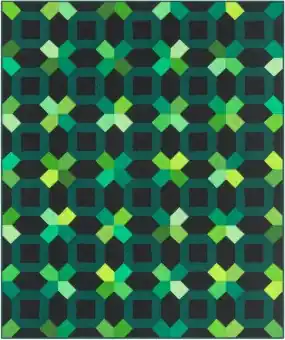 MATERIALPACKUNG! X’s and O’s Quilt mit Anleitung – KONA Cottons Elise Lea Patchworkdecke Stoffpaket Ausverkauf