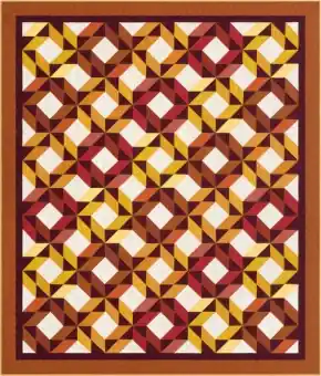 Sonderangebot MATERIALPACKUNG! Aromatic Spices Quilt mit Anleitung – KONA Cottons Elise Lea Patchworkdecke Stoffpaket