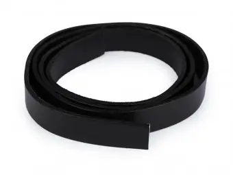 Schwarzer Taschengurt – 20mm Taschenriemen aus Rindsleder Aktuell