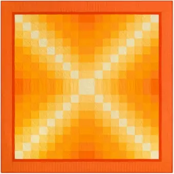 Sofort Bestellen MATERIALPACKUNG! Clementine Quilt mit Anleitung – Robert Kaufman KONA Cottons Patchworkdecke Stoffpaket