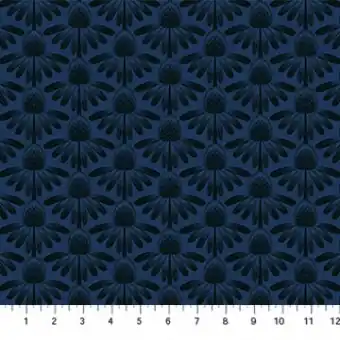 Coneflower Night Blumenstoff – Anna Maria Indelible Lush Collective Designerstoffe – Patchworkstoff Meterware Günstig