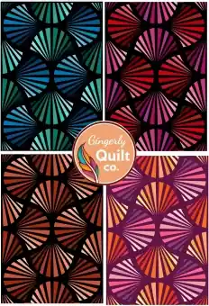 Nur Für Kurze Zeit MATERIALPACKUNG! Deco Glam Quilt Kit Stoffpaket – Gingerly Quilt Co. / Eva Saunders