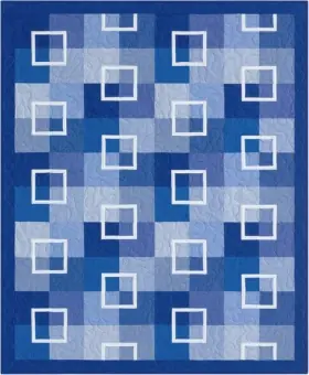 MATERIALPACKUNG! Habitat Quilt mit Anleitung – KONA Cottons Ariga Wilson Patchworkdecke Stoffpaket Neu