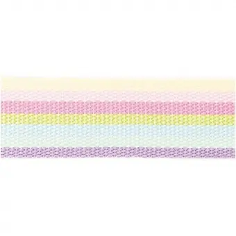 40mm Gurtband Pastell-Regenbogen – Neon-Light Webbing 1 1/2 inch Beliebt