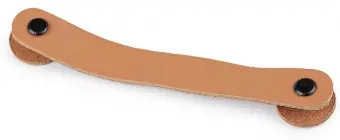 Hochwertig Lederhenkel für Körbe und Deckel mit Schraubniete – 2x15cm