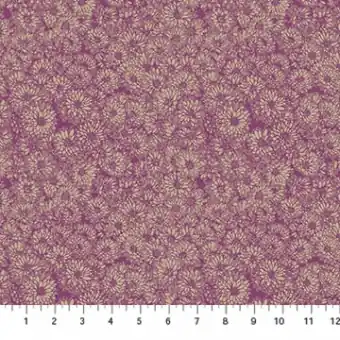 Bestpreis Mums Mauve Blumenstoff – Anna Maria Indelible Vintage Collective Designerstoffe – Patchworkstoff Meterware