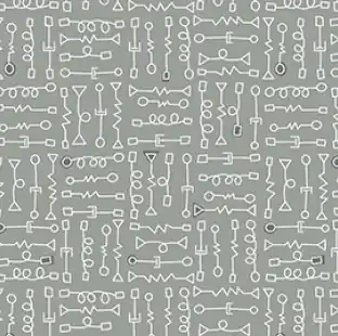 Super-Preis Sugaridoo Robo Boogie – Parts Grey – Irene Staal – BENARTEX Patchworkstoffe