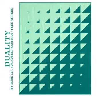 Limited Edition MATERIALPACKUNG! Duality Quilt mit Anleitung – KONA Cottons Julep Color of the Year 2024 Elise Lea Patchworkdecke Stoffpaket – LIMITED EDITION