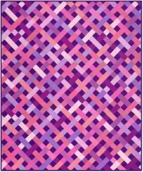 Preis Gesenkt MATERIALPACKUNG! Nocturne The Charlotte Quilt Kit mit Anleitung – KONA Cottons Color of the Year 2025 Patchworkdecke Lo & Behold Stitchery Stoffpaket – LIMITED EDITION