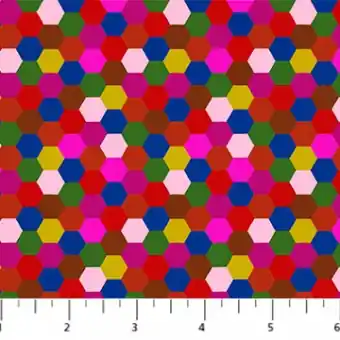 Hexagons Eccentric – Anna Maria Piecework Lush Collective Designerstoffe – Patchworkstoff Meterware Exklusiv