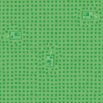 Sugaridoo Robo Boogie – Remote Green – Irene Staal – BENARTEX Patchworkstoffe Gratis Versand