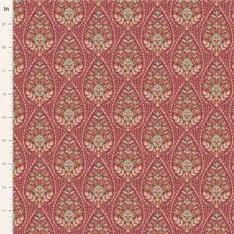Maroon Adina – Tildas Sanctuary Blümchenstoffe – Original skandinavischer Tildastoff Garantierte Lieferung