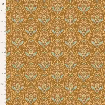 Preis Gesenkt Ochre Adina – Tildas Sanctuary Blümchenstoffe – Original skandinavischer Tildastoff