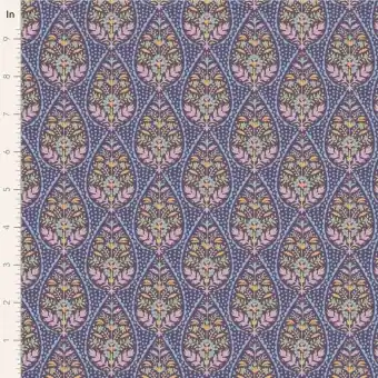 Eggplant Adina – Tildas Sanctuary Blümchenstoffe – Original skandinavischer Tildastoff Garantierte Lieferung