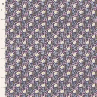 Abverkauf Eggplant Cottonfield – Tildas Sanctuary Blümchenstoffe – Original skandinavischer Tildastoff
