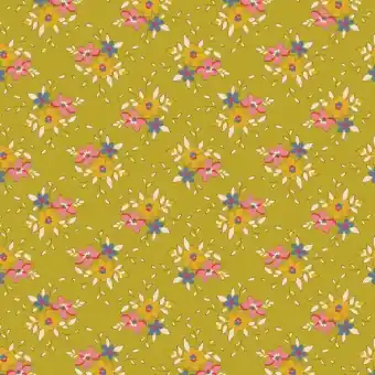 Frida Lime – Tildas Creating Memories Blümchenstoffe – Original skandinavische Frühling Basicstoffe Jetzt Kaufen