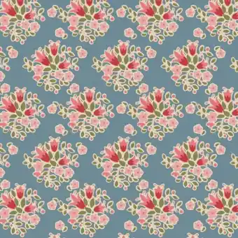 Preiswert Lulu Blue – Tildas Creating Memories Blümchenstoffe – Original skandinavische Sommer Basicstoffe