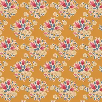 Begrenztes Angebot Lulu Saffron – Tildas Creating Memories Blümchenstoffe – Original skandinavische Herbst Basicstoffe