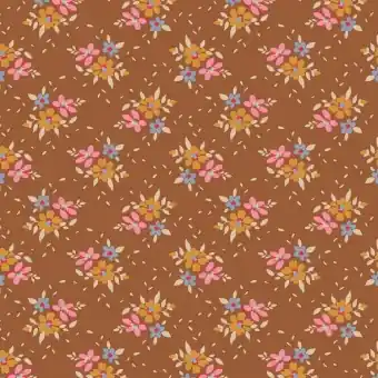 Super-Preis Frida Brown – Tildas Creating Memories Blümchenstoffe – Original skandinavische Herbst Basicstoffe