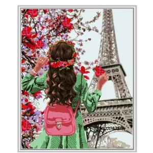 Weltweiter Versand Paint By Numbers Frühling in Paris
