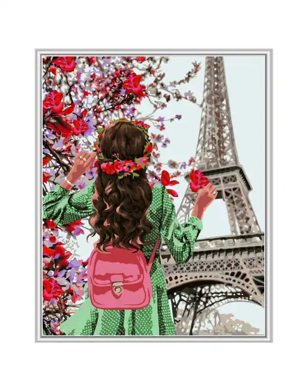 Weltweiter Versand Paint By Numbers Frühling in Paris