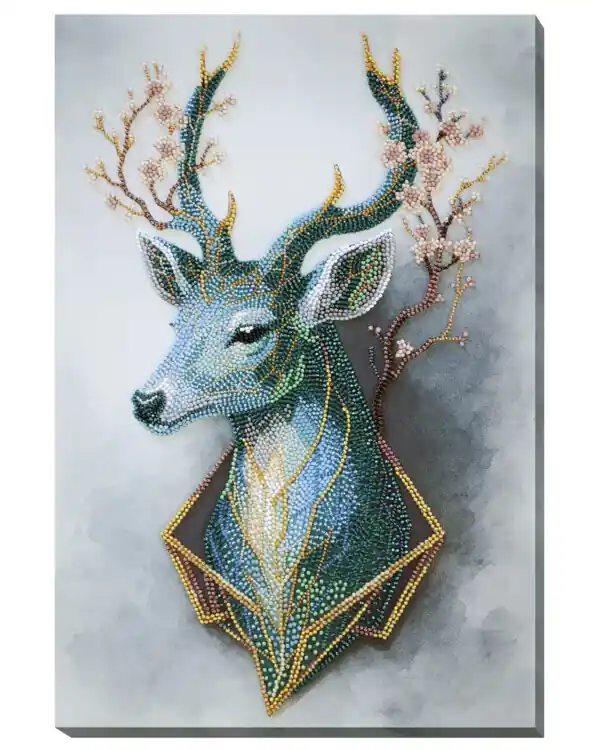 Perlenstickerei Ente im Wald Knallerangebot