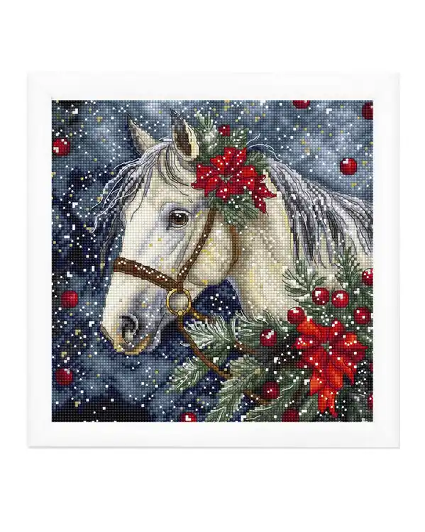 Meistverkauft Stickpackung Bild Winterpferd