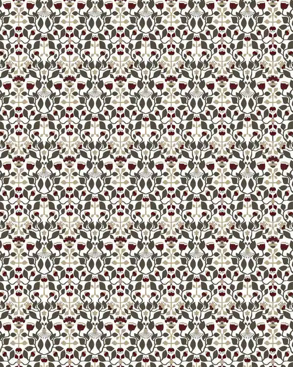 Meterware Blumenranken Preis Gesenkt