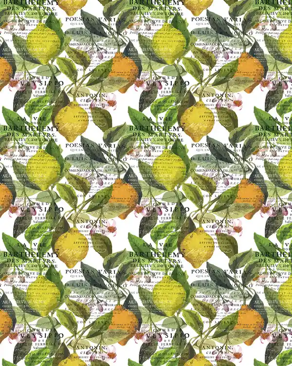 Letzte Chance Meterware Zitrus