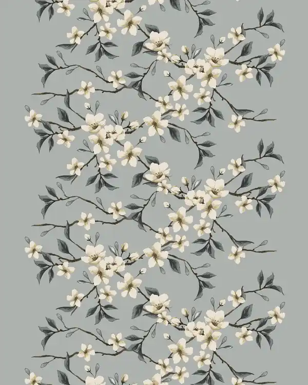 Meterware mit gedrucktem Blumenmotiv Schönheit Markenprodukt