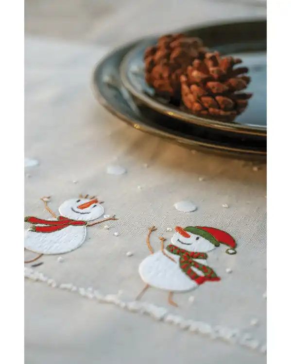 Jetzt Bestellen Stickpackung Platzdeckchen Schneemänner 2-er Pack