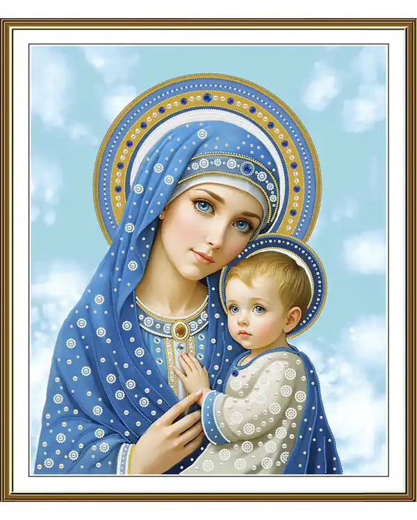 Sichere Zahlung Perlenstickerei Himmlische Mutter