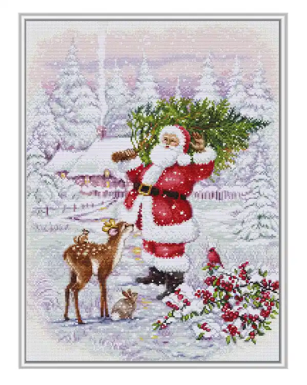 Direkt Vom Hersteller Stickpackung Bild Tomtes Weihnachtsbaum