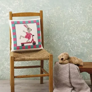 Stickpackung Kissen Hase auf Kickboard Neu