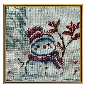 Sonderangebot Stickpackung Bild Schneemann