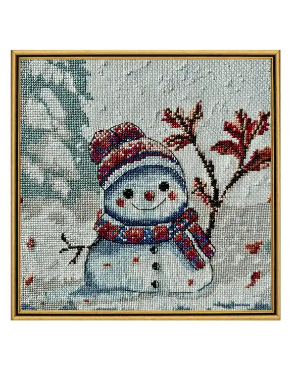 Sonderangebot Stickpackung Bild Schneemann