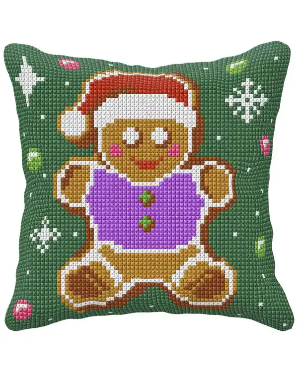 Stickpackung Kissen Lebkuchenmann Im Trend