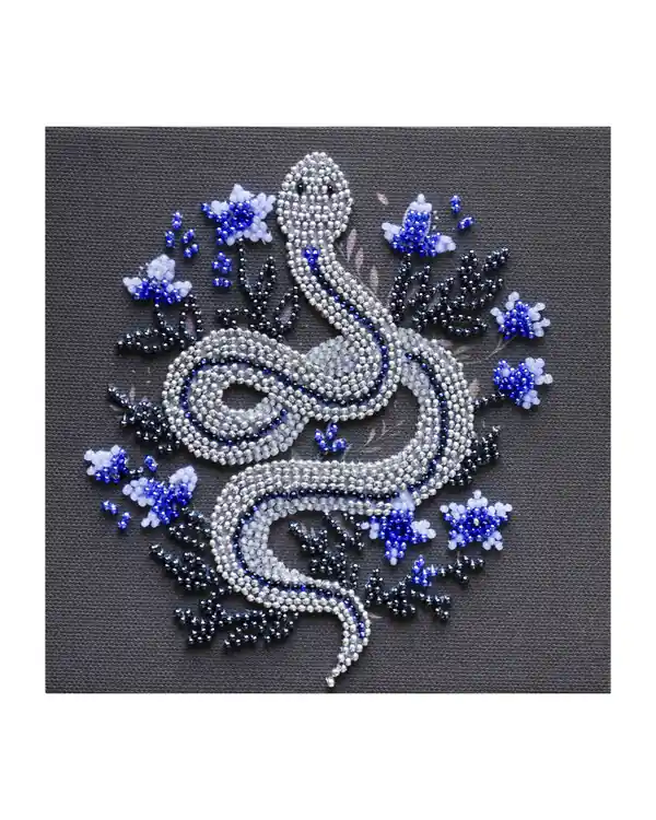 Must-Have Perlenstickerei Schlange