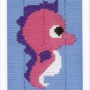 Stickpackung Bild Seepferdchen Langstich Saisonangebot