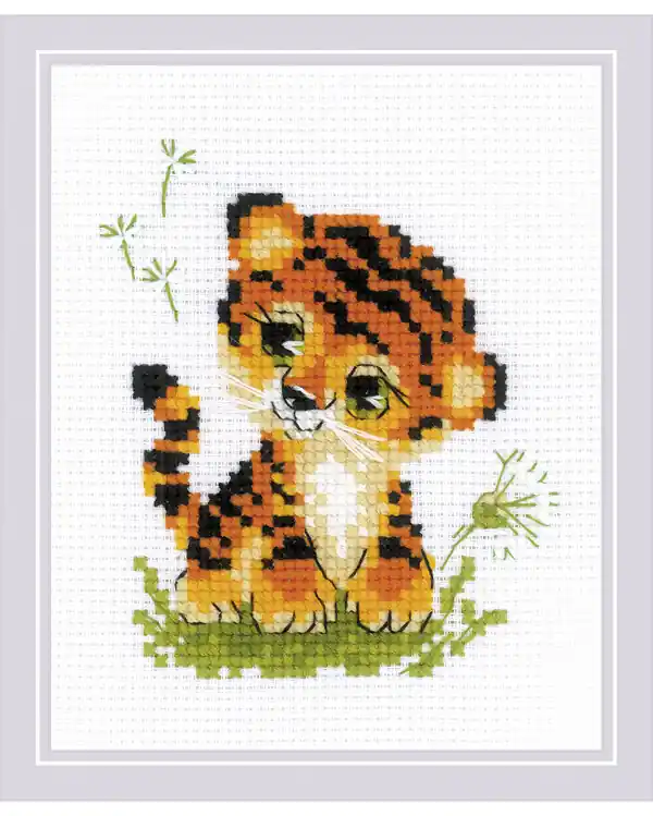 Neue Kollektion Stickpackung Bild Baby Tiger