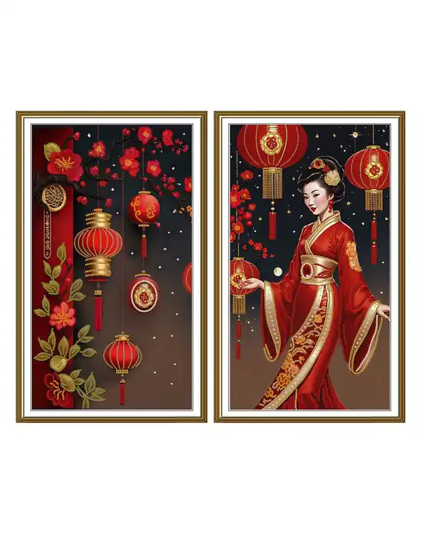 Perlenstickerei Magischer Look Kostenloser Rückversand