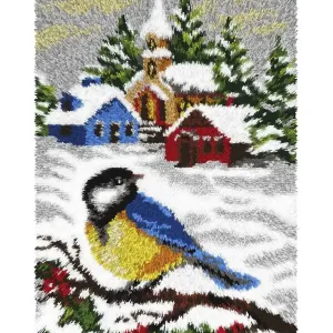 Kostenloser Versand Knüpfmatte Blaumeise