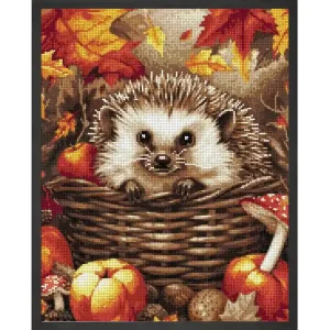 Diamond painting Igel in herbstlicher Natur Limited Edition