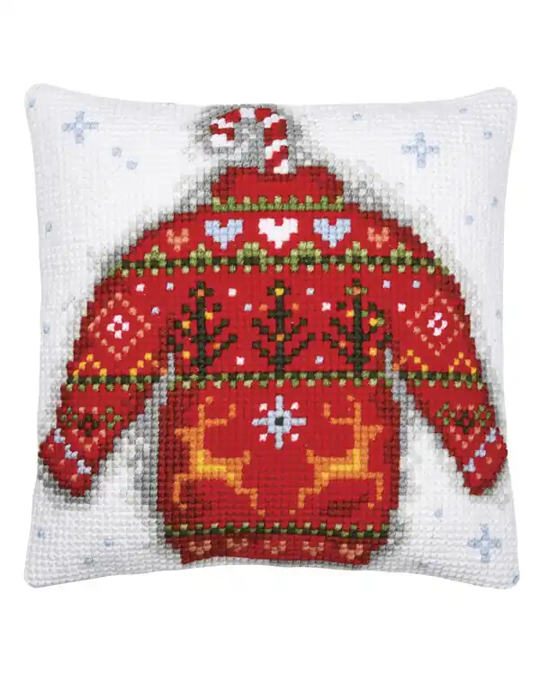 Stickpackung Kissen Weihnachtspulli Nur Für Kurze Zeit